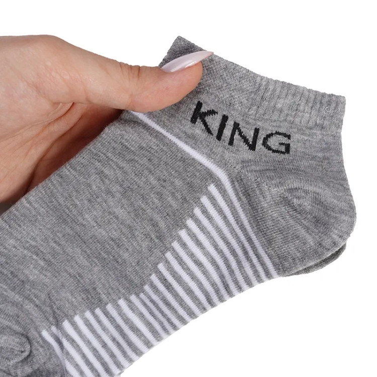 جوراب مچی مردانه نخی فری سایز راه راه KING