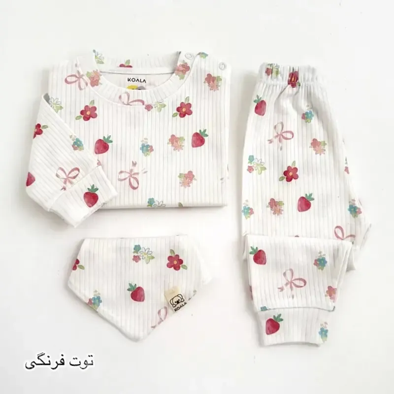 بلوز و شلوار نوزادی کبریتی نخ پنبه کوالا کیدز