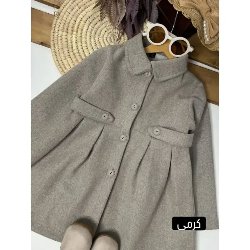 پالتو فوتر دخترانه زمستانی و پاییزی سایز 2 تا 8 سال